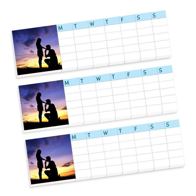 Custom Weekly Planner Calendar Pack of Three