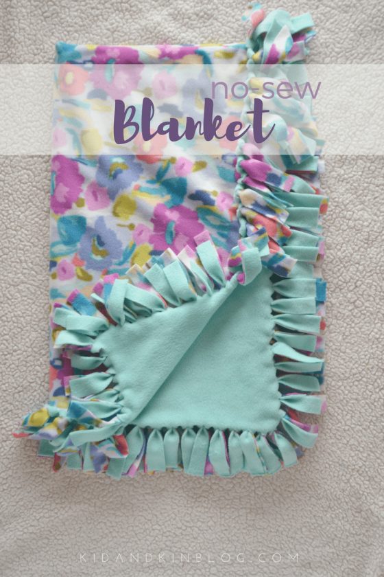 DIY Braided Fleece Blanket Tutorial